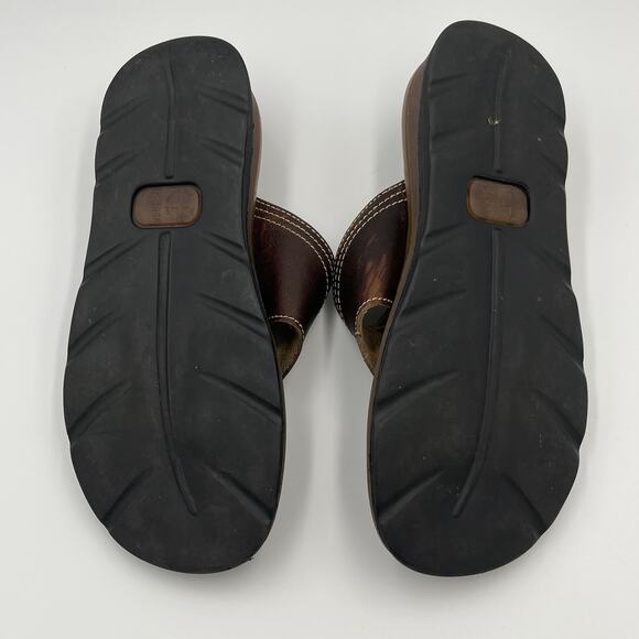 Dr. Martens Men’s Brown Leather Flip Flop Sandals Size 8 - Picture 7 of 9